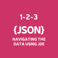 Navigating the data using JDE