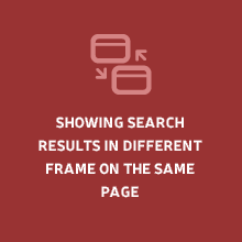 Showing search results in different frame on the same page