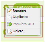 Context menu