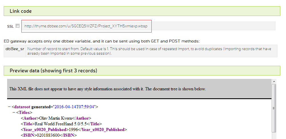 2. From get code screen-select and copy the URL of the ED application
